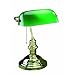 Lite Source LS-224AB Banker 14-1/2-Inch 60-Watt Banker's Lamp with Green Glass Shade, Antique Brass