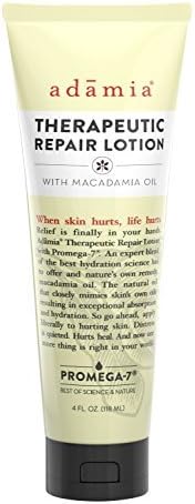 Adamia Therapeutic Repair Lotion with Macadamia Nut Oil and Promega-7, 4 Ounce by Adamia