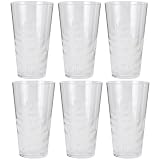 Zak Designs Fronds 24-Ounce Hiball Glasses, Set of 6