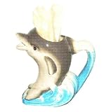 DOLPHIN 3-D Ceramic Pitcher & Utensils Set NEW