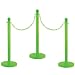 Mr. Chain Plastic Stanchion Kit with 50' of Chain and C-Hook (Packs of 6)