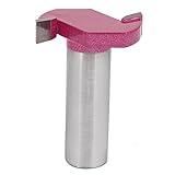 uxcell　ウッドパーフォレーションＴ-スロとルータービット　T タイプスロットルータービット　ストレットシャンク