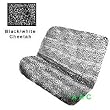 Universal-fit Animal Print Bench Seat Cover - Cheetah Black and White