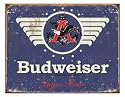 BUDWEISER 1936 WEATHERED TIN SIGN