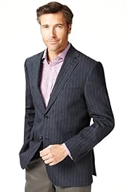 Sartorial Linen Rich 2 Button Striped Jacket