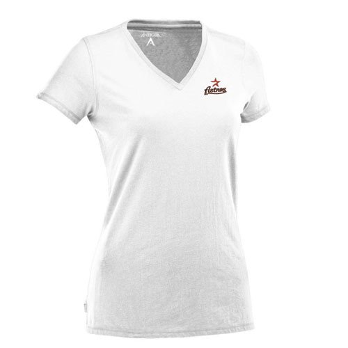Houston Astros Ladies Tee - MLB Antigua Womens Dream T-Shirt - White
