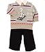 Nannette Baby Boy 3 Piece Dog Sweater and Pant Set