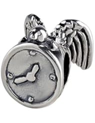 SilveRado (tm) MAU018 Sterling Silver Time Flies Pandora Compatible Bead / Charm