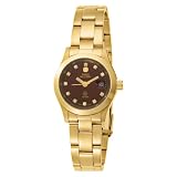 Swiss Military Hanowa Women's 06-7023-02-005 Freedom Yellow Gold-Tone Brown Dial Watch