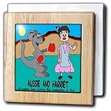Review 3dRose LLC  / Aussie And Harriet - 6 Inch Tile Napkin Holder