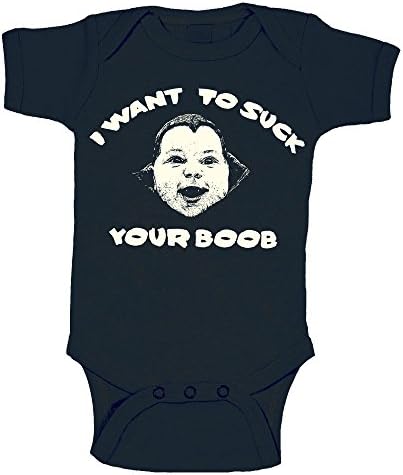 I Want to Suck Your Boob Vampire Baby Funny Halloween Onesie 18 Months