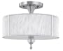 World Imports Lighting 8273-37 Bayonne 3-Light Semi-Flush Mount, Brushed Nickel