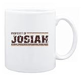 New  Property Of Josiah Retro  Mug Name