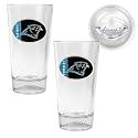 NIB Carolina Panthers NFL 2pc Pint Ale Glass Set Two
