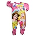 Princesses by Disney - Infant And Toddler Girls Footed Heavy Weight Blanket Sleeper, Pink, Multi (Size 18Months)