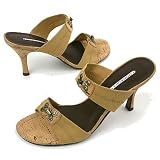 Donald J Pliner -- *Jalba Beige Mesh Elastic Natural Bronz Cork -- Women's Shoes,Sandals,Sandals