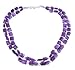 Amethyst strand necklace, 'Paradise' title=