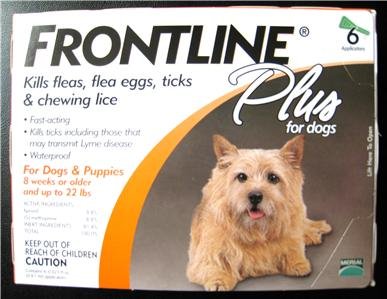 FRONTLINE PLUS 6 MOS FOR DOGS UP TO 22 LBS.