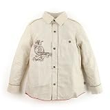 Jean Bourget Brown Striped Shirt