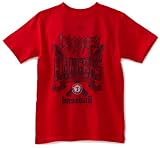 MLB Boys' Texas Rangers Fueled By Pride Short Sleeve Basic Tee (Athletic Red, X-Large)