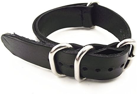 High Quality Hot Spot Nato Banding Zulu Real Leather Strap Bracelet Watch Band Clock Watchbands , Watch Strap 22mm