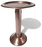 Strathwood Iron Bird Bath with Brushed Copper Finish