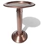 Strathwood Iron Bird Bath with Brushed Copper Finish