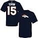 Tim Tebow Denver Broncos Navy Jersey Name And Number T-Shirt