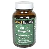 A to Z Naturals Oil of Oregano, Liquid-Filled Vegetarian Capsules, 60 capsules