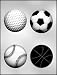 SPORTS POUR BOX LID (GOLF, SOCCER, BASEBALL & BASKETBALL) CHOCOLATE MOLD.