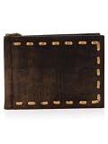 GUESS Distressed Billfold, BROWN