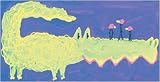 Alligator & Birds Canvas Reproduction