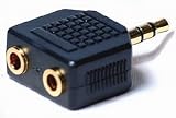 HeadPhone Jack Splitter Stereo Adapter 3.5mm 2x 3.5mm