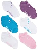 Danskin Girls 7-16 6 Pack Girls Pink/multi Colored No Show Socks