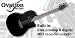 Ovation Celebrity Series CC54I-PL iDea Mid Depth Acoustic Electric Guitar, Black