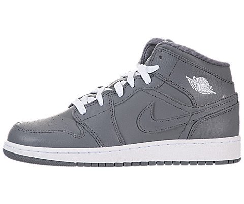 Jordan Youth AJ 1 Mid Basketball Shoes