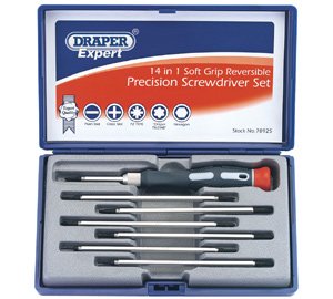 Draper Expert 8 Piece Reversible Precision Screwdriver Set 78925 Draper PSS14R