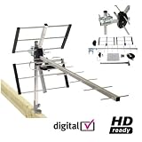 Satgear Digital Aerial High Gain 12dB Wideband Freeview HD Aerial Kit - Ready Assembled and Compact