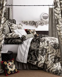 Jane Wilner Designs Baldwin Bed Linens Queen Toile Duvet Cover
