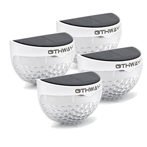 Solar Fence Post Lights OTHWAY Wall Mount Decorative Deck Lighting