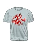 God of War Kratos RED Line Grey T-shirt