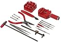 16 Piece Watch Battery and Band Replacement Tool Kit (RED)