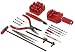 16 Piece Watch Battery and Band Replacement Tool Kit (RED)