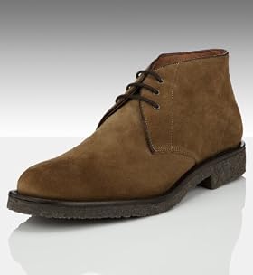 Suede Round Toe Crepe Chukka Boots