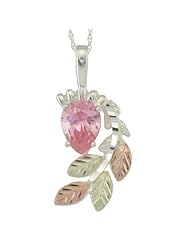 Black Hills Silver Pendant with 8 X 5 mm Gemstone