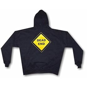 DEAD END Street Sign Style Logo Mens Hoodie Sweat Shirt Small thru 4XL by Men's Harley Boots