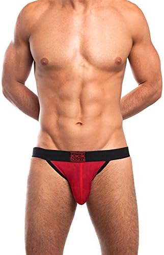 J.A. Miracle Jock w/Elastic Lifts Black/Red SM