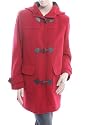RED WOOL WOMENS WINTER DUFFEL COAT