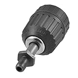 uxcell キーレスドリルチャック　電動ドリル用チャック　ドリルチャック　アダプタ　3/8"-24UNF取り付けねじ　キーレス　鍵なし　1-10mm