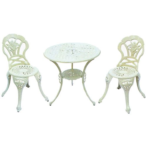 Parkland Heritage La Fleur Series 3 PC Bistro Set, Desert Stone